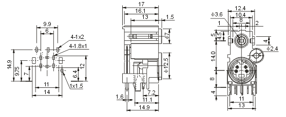 DIN-3.5-401/E: tech img