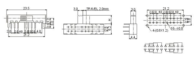 SK-43D09(4P3T): tech img
