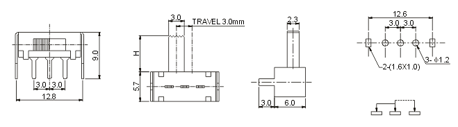 SK-12F14(1P2T): tech img