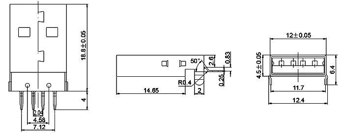USB-A-04B/T: tech img