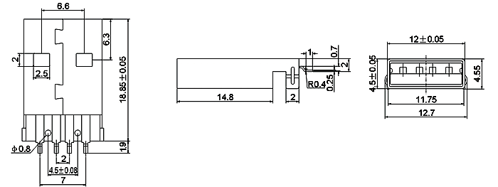 USB-A-04D/T: tech img