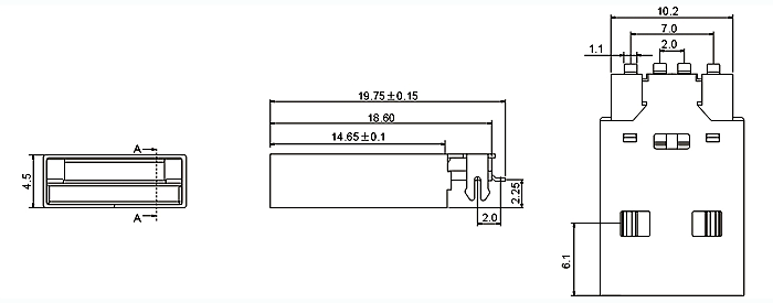 USB-A-04F/T: tech img